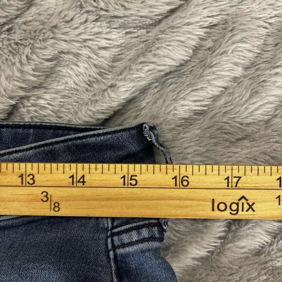 Calvin Klein Jeans Women 10 Slim Boyfriend Stretch Blue Denim Straight Leg Chic - Picture 6 of 8